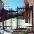 High quality best price unclimbable steel fence gate